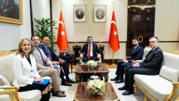 Cumhurbaşkanı Yardımcısı Yılmaz, ABD B&uuml;y&uuml;kel&ccedil;isi Barrack'ı Ağırladı