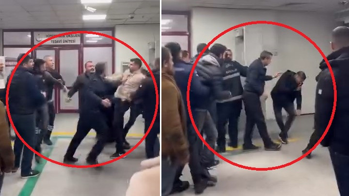 Diyarbakır'da Hastanede Bı&ccedil;aklı Kavga &Ccedil;ıktı