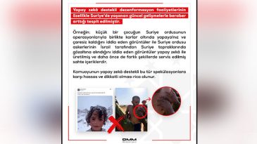 DMM'den Suriye'de Yapay Zeka Destekli Dezenformasyon Uyarısı