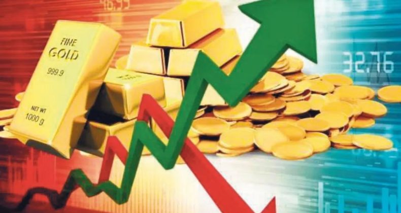 Dolar &Ccedil;&ouml;k&uuml;yor, Altın U&ccedil;uşa Ge&ccedil;ti