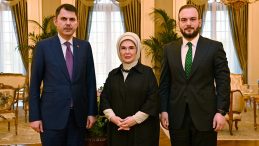 Emine Erdoğan, Bakan Kurum ve Ağırbaş'ı kabul etti