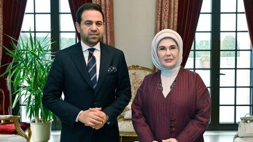Emine Erdoğan, M&uuml;sl&uuml;man Alimler Konseyi Genel Sekreteri ile Buluştu
