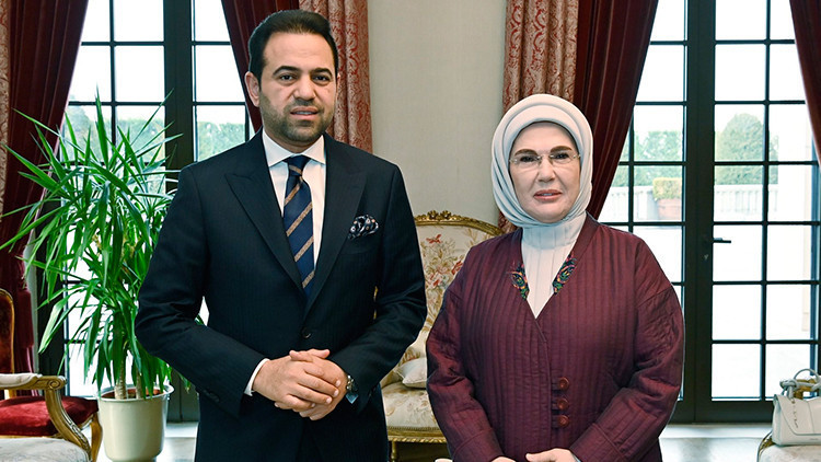 Emine Erdoğan, M&uuml;sl&uuml;man Alimler Konseyi Genel Sekreteri ile Buluştu