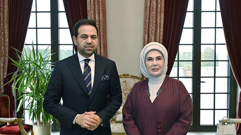 Emine Erdoğan, M&uuml;sl&uuml;man Alimler Konseyi Genel Sekreteriyle Buluştu