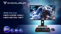 Excalibur'un Yeni Nesil 2K 240 Hz Monit&ouml;r&uuml; Oyun ve Profesyonel Kullanım İ&ccedil;in Tasarlandı