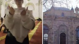 G&ouml;r&uuml;nt&uuml;lere Tepki Yağdı: Camideki Uygunsuz Davranışa Soruşturma A&ccedil;ıldı