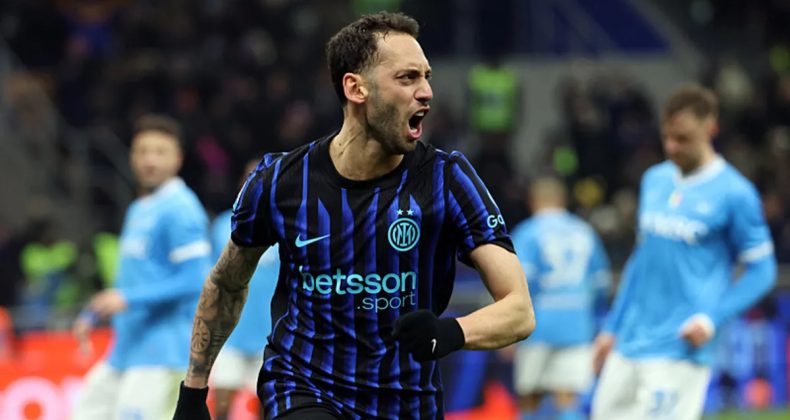 Hakan &Ccedil;alhanoğlu&rsquo;nun gol&uuml; Inter&rsquo;e yetmedi!
