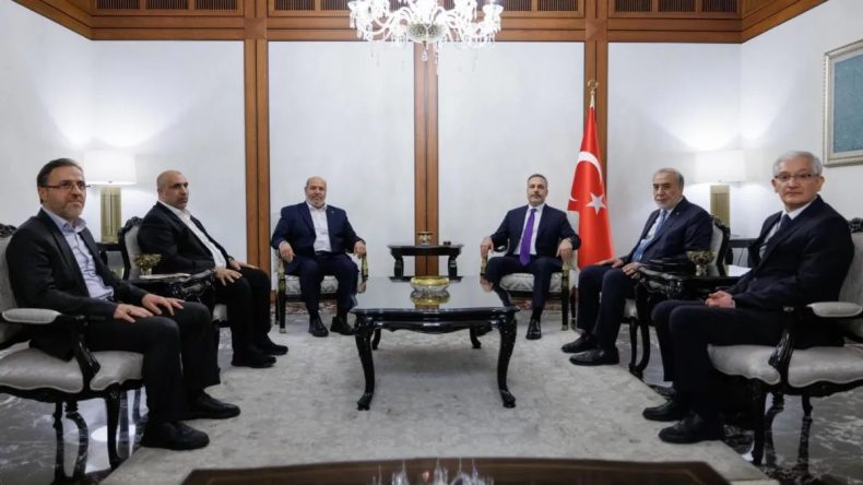 Hamas Heyeti ile Bakan Fidan’ın Görüşmesi