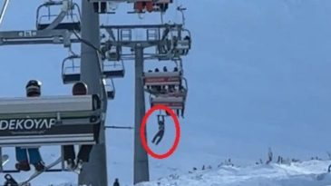 İlgin&ccedil; Olay: Teleferikten Atlama Denemesi, Asılı Kalma Durumu