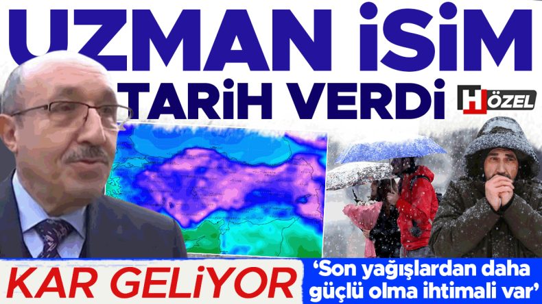 Kar geliyor! Dr. G&uuml;ven &Ouml;zdemir tarih vererek uyardı: &lsquo;Son yağışlardan daha g&uuml;&ccedil;l&uuml; olma ihtimali var&rsquo;