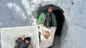 Kar T&uuml;nelleri ile Hayatlarını S&uuml;rd&uuml;r&uuml;yorlar: Kış Zorluğu