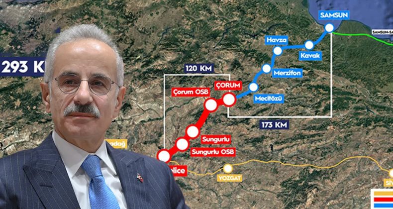Karadeniz'e Hızlı Tren geliyor&hellip; Bakan Uraloğlu, iki il arasını 2,5 saate d&uuml;ş&uuml;recek projeyi m&uuml;jdeledi