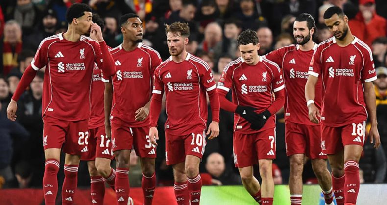 Liverpool, FA Cup'ta rahat bir zaferle &ccedil;eyrek finale y&uuml;kseldi!