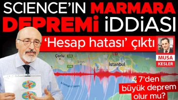 Marmara&rsquo;da 7&rsquo;lik Deprem Beklentisi Yok