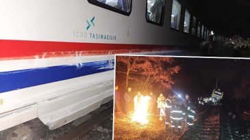 Raydan &Ccedil;ıkan Tren Lokomotifi, 13 Saat Sonra Yeniden Yola D&ouml;n&uuml;yor! Ulaşım Normale D&ouml;n&uuml;yor