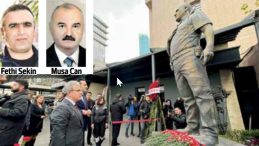 Şehit Fethi Sekin ve Musa Can i&ccedil;in İzmir&rsquo;de anma