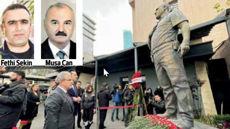 Şehit Fethi Sekin ve Musa Can i&ccedil;in İzmir&rsquo;de anma