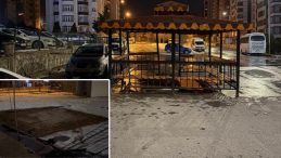 Şiddetli R&uuml;zgar, Kamelyayı Yerinden S&ouml;kerek G&uuml;ndeme Geldi!