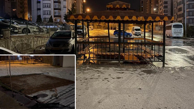 Şiddetli R&uuml;zgar, Kamelyayı Yerinden S&ouml;kerek G&uuml;ndeme Geldi!