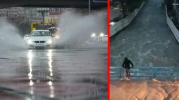 SON DAKİKA: İzmir'de her yağış sonrası aynı manzara! Belediye izledi, vatandaş korkuluklara sarıldı!