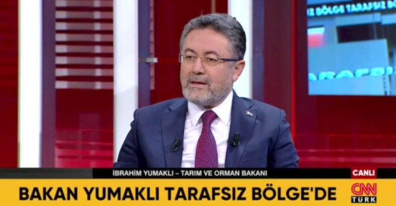 Tarım ve Orman Bakanı İbrahim Yumaklı, CNN Türk'te Soruları Yanıtladı