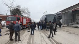 Tokat'ta Yolcu Otob&uuml;s&uuml; Yandı