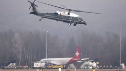Trump'ın Helikopteri Davos'ta