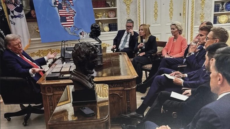 Trump&rsquo;tan Dikkat &Ccedil;eken Haritalı Paylaşım: Kanada, Venezuela ve Gr&ouml;nland ABD Toprağı