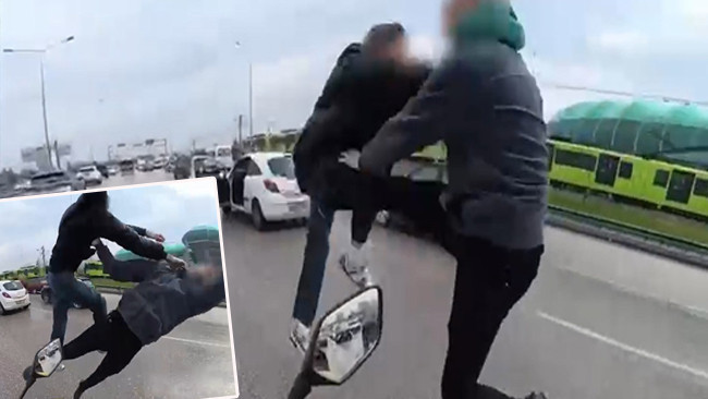 Yol Verme Tartışmasında Tekme Yumruk İle Saldırdılar! Sürücülerin Ehliyetleri İade Edilmeyecek