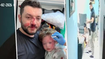 14 Aylık Bebek ve Babası Komşular Tarafından Darbedildi: G&uuml;venlik Kamerası G&ouml;r&uuml;nt&uuml;leri Ortaya &Ccedil;ıktı