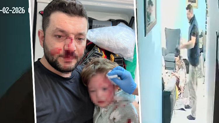 14 Aylık Bebek ve Babası Komşular Tarafından Darbedildi: G&uuml;venlik Kamerası G&ouml;r&uuml;nt&uuml;leri Ortaya &Ccedil;ıktı