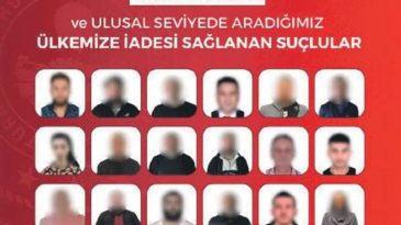 41 Firari T&uuml;rkiye'ye İade Edildi