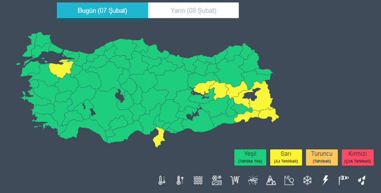 Şiddetli Yağış Uyarısı