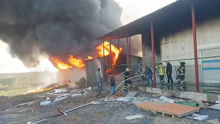 Diyarbakır'da Yangın