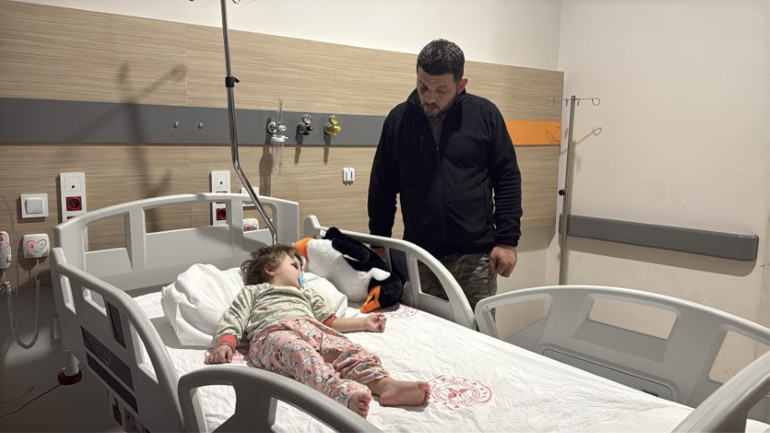 Baba ve kızına yapılan saldırı