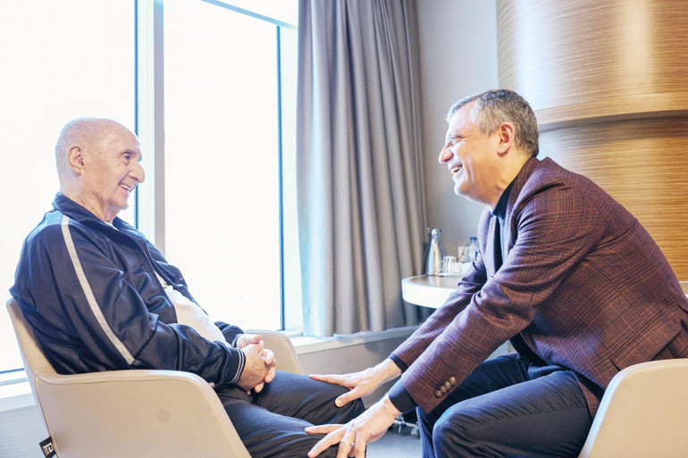 Hikmet Çetin ziyareti