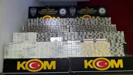 Adana'da ka&ccedil;ak&ccedil;ılık operasyonu: 3 &ccedil;uvaldan 14 bin paket ka&ccedil;a sigara &ccedil;ıktı