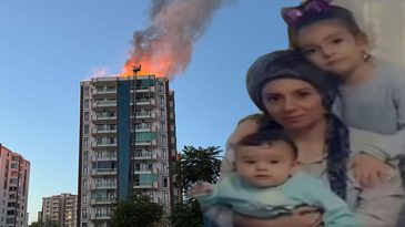 Anne ve 3 &Ccedil;ocuk Yangında Hayatını Kaybetti, İtfaiye Merdiveni &Ccedil;alışmadı