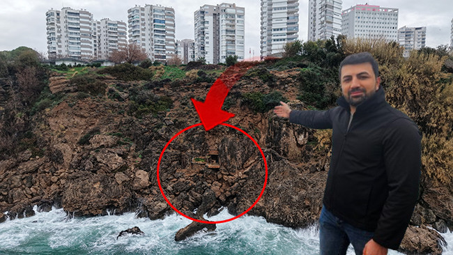 Antalya'da Delikten G&ouml;r&uuml;nt&uuml;lediler: Y&uuml;ksekliği 40 Metreyi Ge&ccedil;iyor!