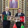 Bakan Bolat, T&uuml;rkmenistan Bakanlar Kurulu Başkan Yardımcısı Ataguliev ile G&ouml;r&uuml;şt&uuml;