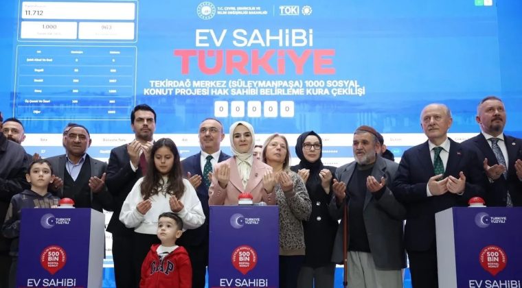 Bakan G&ouml;ktaş, Tekirdağ'da Konut Kurasına Katıldı!