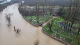 Bartın Irmağı&rsquo;nda Su Seviyesi 3 Metre Y&uuml;kseldi! 8 K&ouml;ye Ulaşım Sağlayan K&ouml;pr&uuml; Kapandı