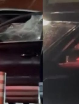 Başakşehir'de Korku Dolu Anlar! Cipin Ön Camını Yumruklarıyla Kırdı