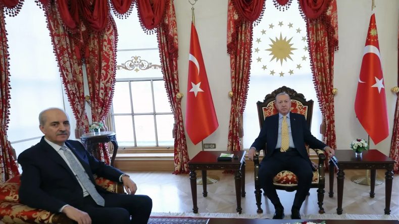 Başkan Erdoğan, TBMM Başkanı Kurtulmuş'u Ağırladı