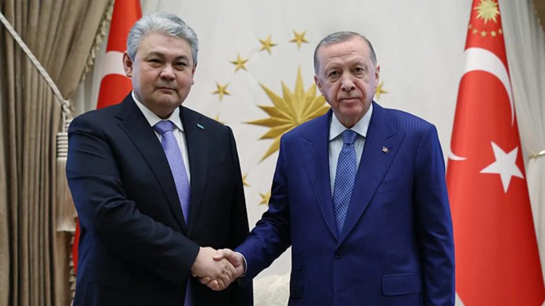 Başkan Erdoğan ve Kazakistan Dışişleri Bakanı Koşerbayev G&ouml;r&uuml;şme Ger&ccedil;ekleştirdi