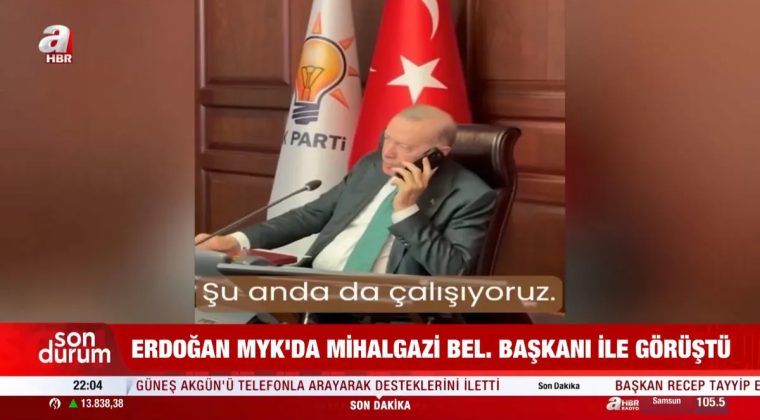 Başkan Erdoğan'dan Mihalgazi Belediye Başkanı Zeynep G&uuml;neş Akg&uuml;n'e Destek Telefonu