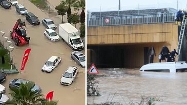 Bir Kent Felaketi Yaşandı! Metrekareye 138 Kilogram Yağış D&uuml;şt&uuml;, Yollar G&ouml;le D&ouml;nd&uuml;