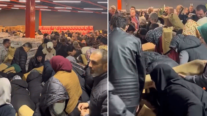 Bursa'da Yeni Açılan Mağazada 'İndirim' İzdihamı