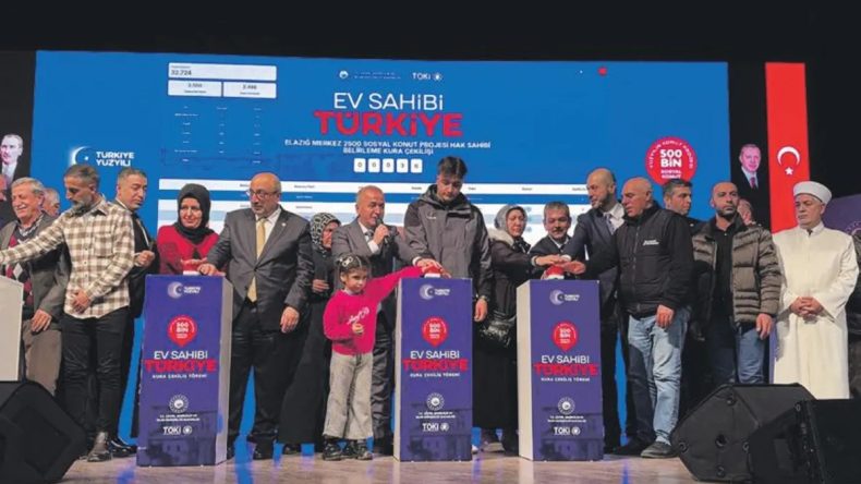 Elazığ’da 3.825 Konut İçin Kura Çekimi Yapıldı