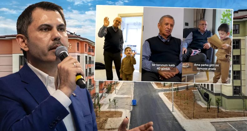 Enkazdan hayata 40 g&uuml;nl&uuml;k torunuyla tutundu! Bakan Kurum'dan yeni yuvasına yerleşen dede-torun paylaşımı